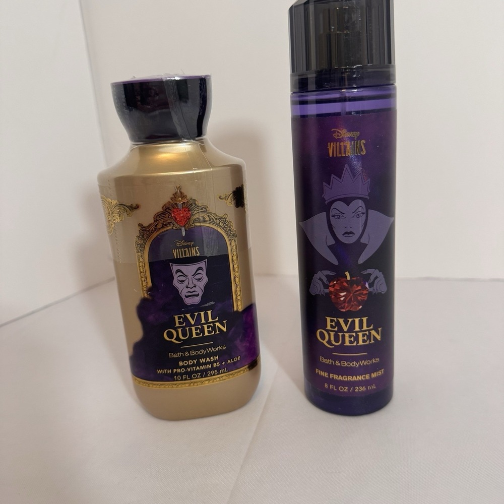 Bath &‎ Body Works Evil Queen Disney VILLAINS Body Wash And Fragrance Mist NEW!